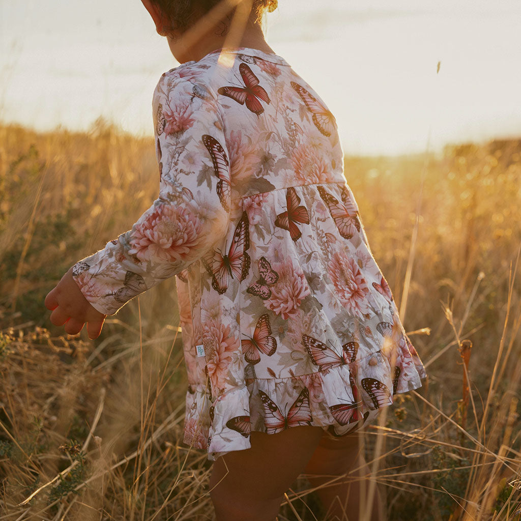 Leanne Ruffled Bodysuit Dress