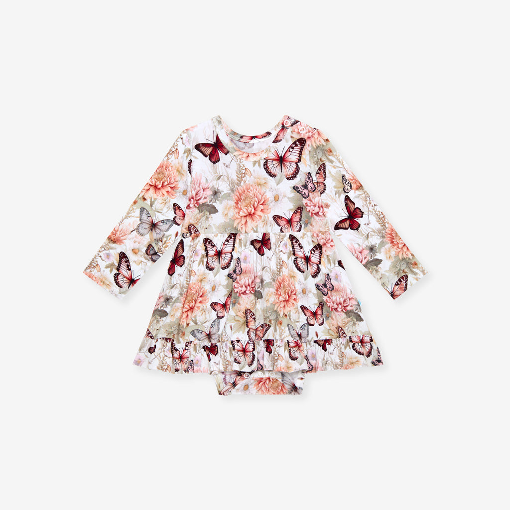 Leanne Ruffled Bodysuit Dress
