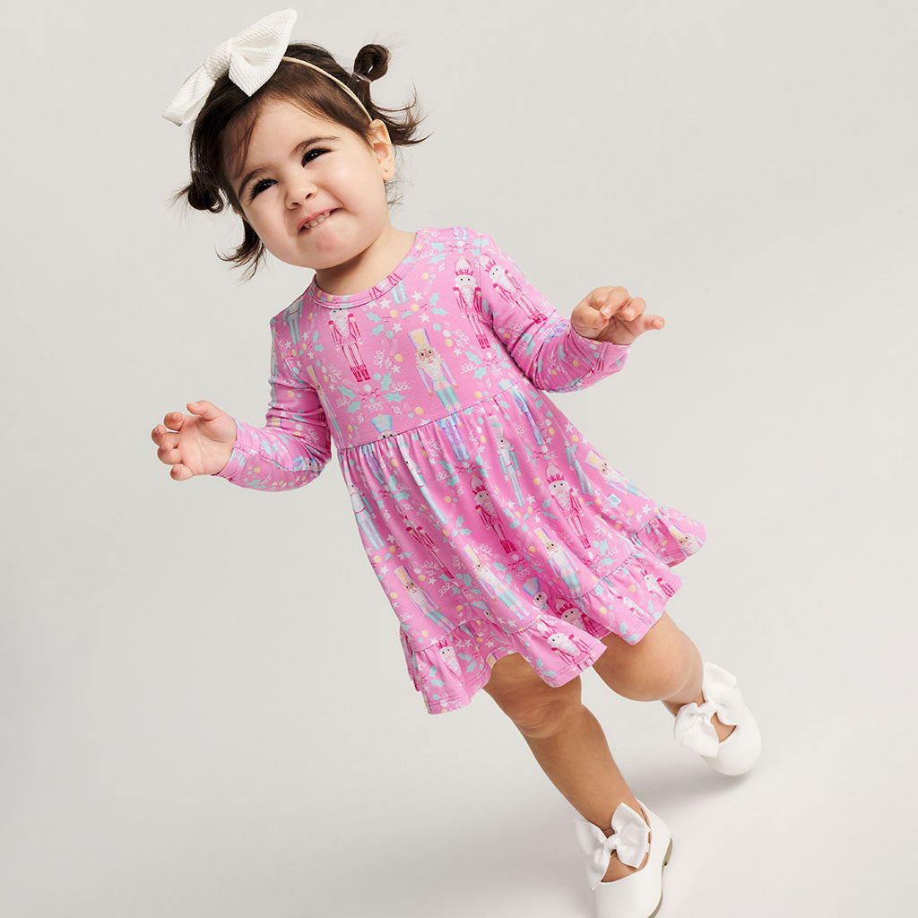 Nutcracker Suite Ruffled Bodysuit Dress