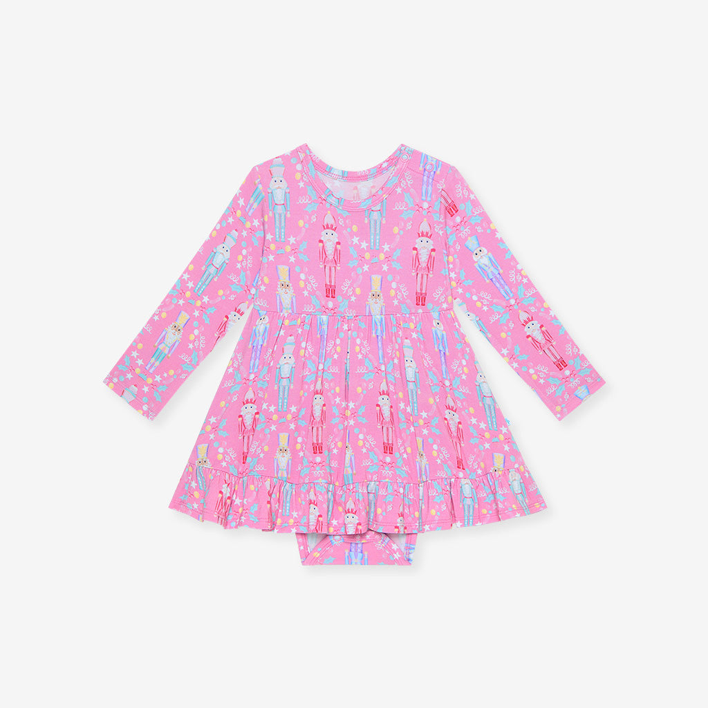 Nutcracker Suite Ruffled Bodysuit Dress
