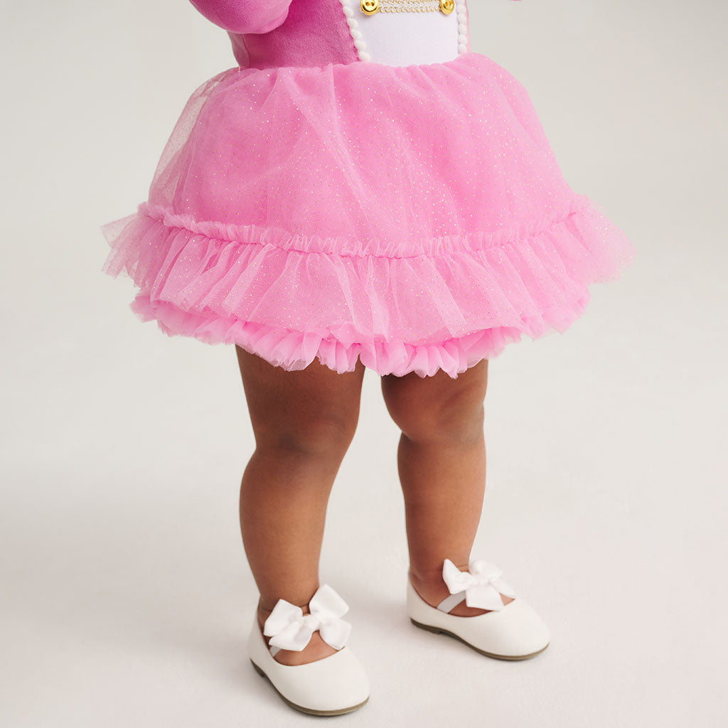Sweet Nutcracker Velour Petticoat Bodysuit Dress