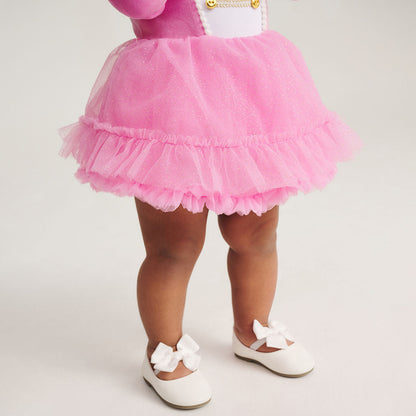 Sweet Nutcracker Velour Petticoat Bodysuit Dress