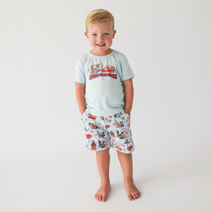 Disney Pixar Cars Rte 66 French Terry Shorts
