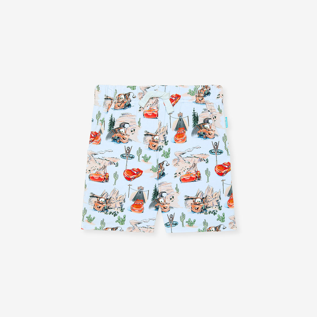 Disney Pixar Cars Rte 66 French Terry Shorts
