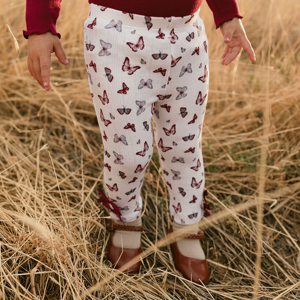 Joan Pointelle Bow Leggings