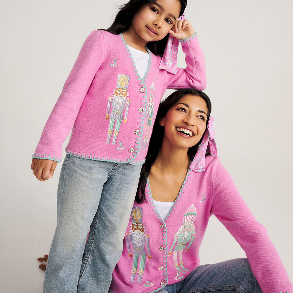 Sweet Nutcracker Whipstitch Sweater Cardigan