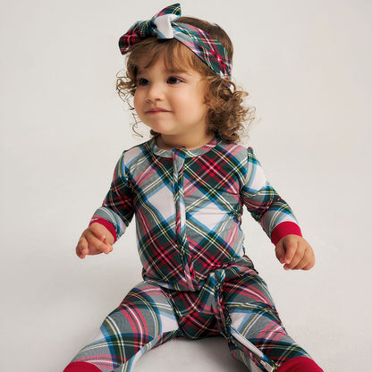 Portia Plaid Luxe Bow Headwrap