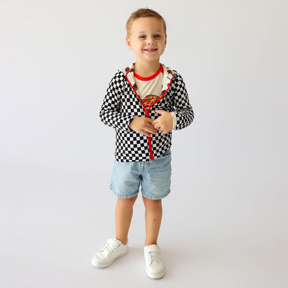 Disney Lightning McQueen & Racing Checker Reversible Jacket