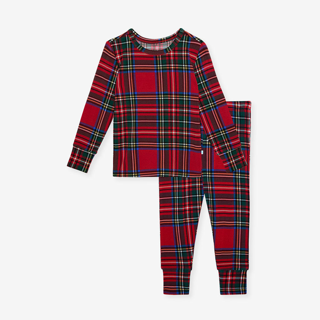 Red Tartan Plaid Classic Pajama Set