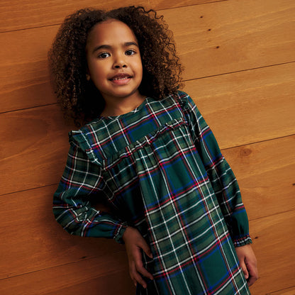 Green Tartan Plaid Flannelette Nightgown
