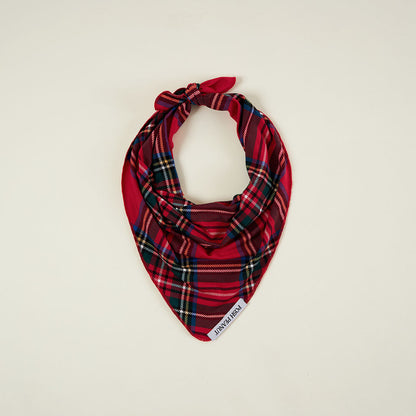 Red Tartan Plaid Dog Bandana