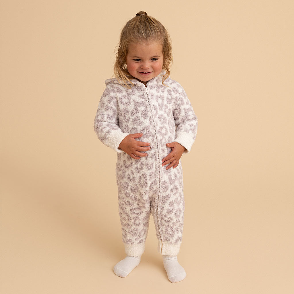 Laurel Leopard Cuddle Ear Hooded Romper