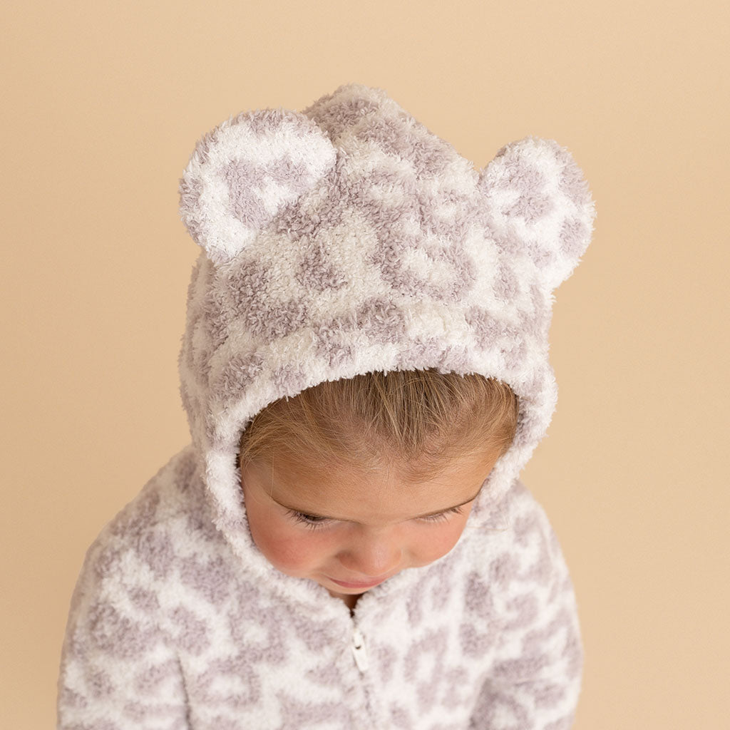 Laurel Leopard Cuddle Ear Hooded Romper