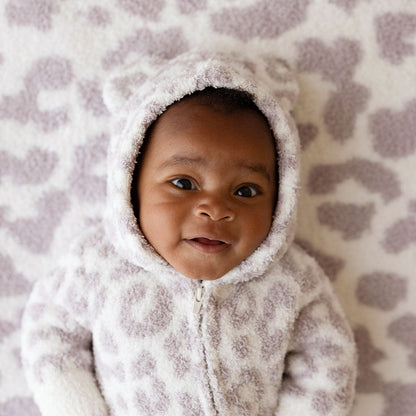 Laurel Leopard Cuddle Ear Hooded Romper