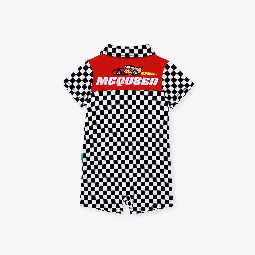 Disney Finish Line French Terry Collared Henley Shortall
