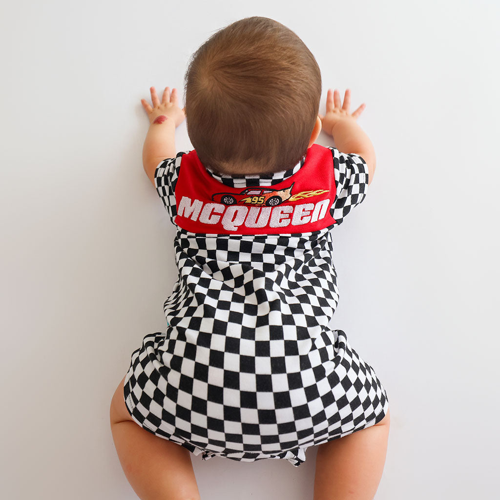 Disney Finish Line French Terry Collared Henley Shortall
