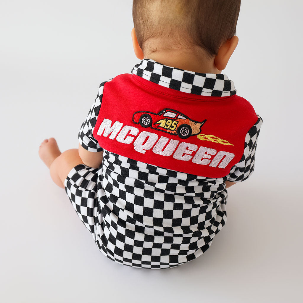 Disney Finish Line French Terry Collared Henley Shortall