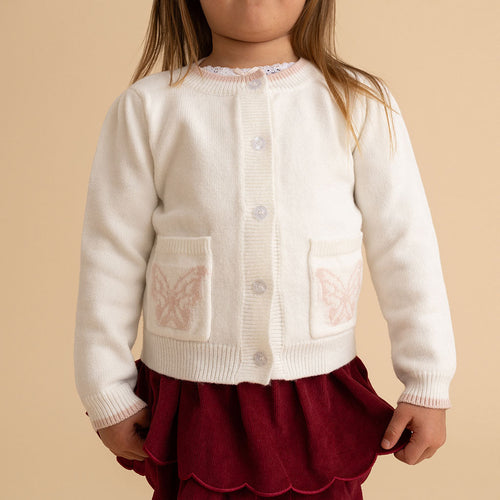 Ivory Butterfly Cardigan