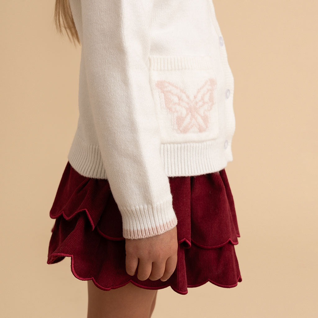 Ivory Butterfly Cardigan