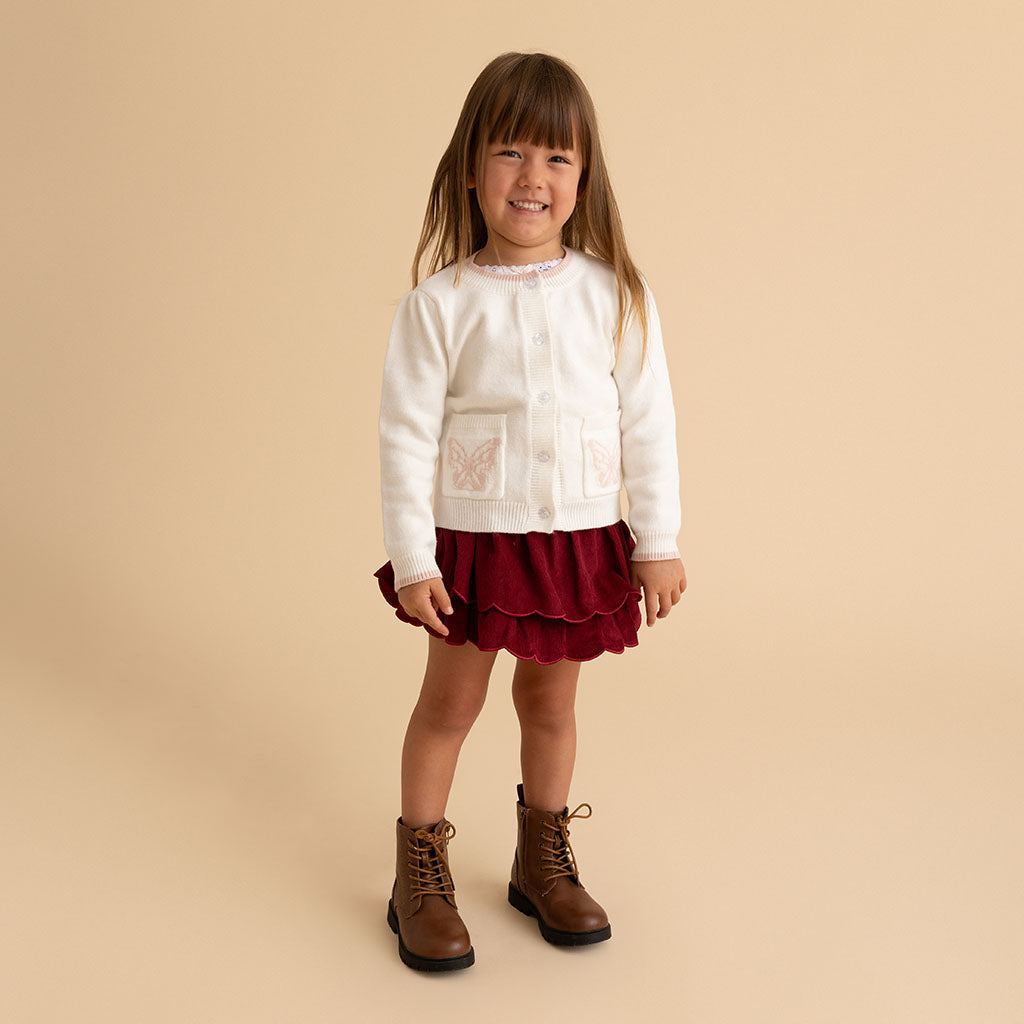 Ivory Butterfly Cardigan