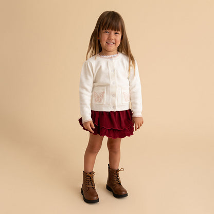 Ivory Butterfly Cardigan