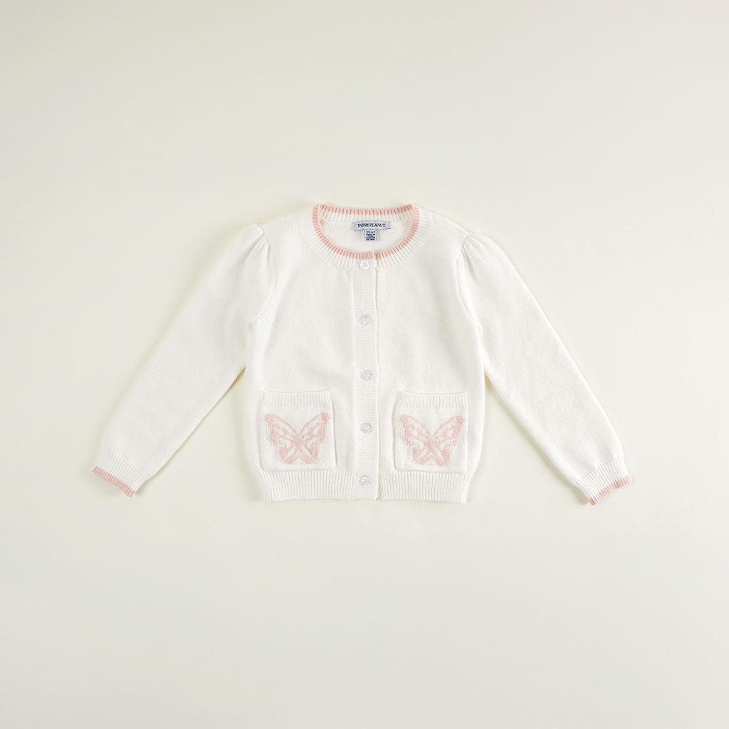 Ivory Butterfly Cardigan
