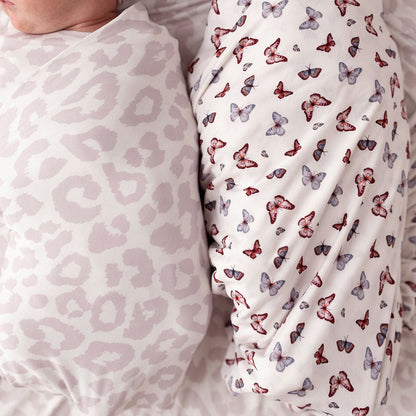 Laurel Leopard Swaddle Headband Set