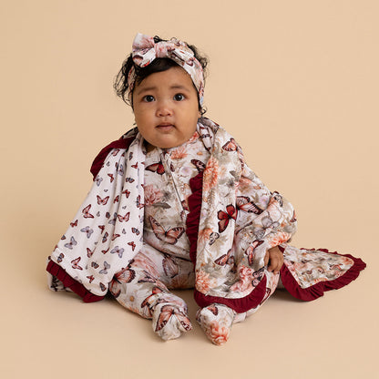 Leanne & Joan Ruffled Luxette Patoo® Blanket