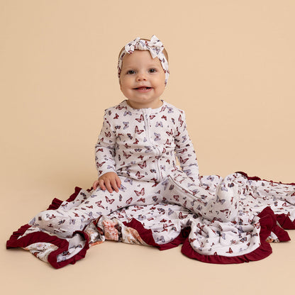 Leanne & Joan Ruffled Luxette Patoo® Blanket