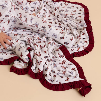 Leanne & Joan Ruffled Luxette Patoo® Blanket