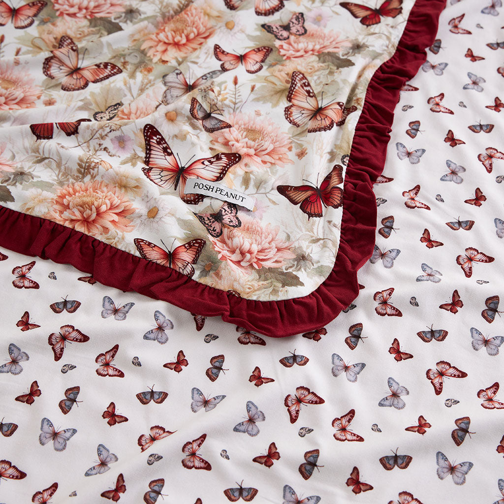 Leanne & Joan Ruffled Luxette Patoo® Blanket