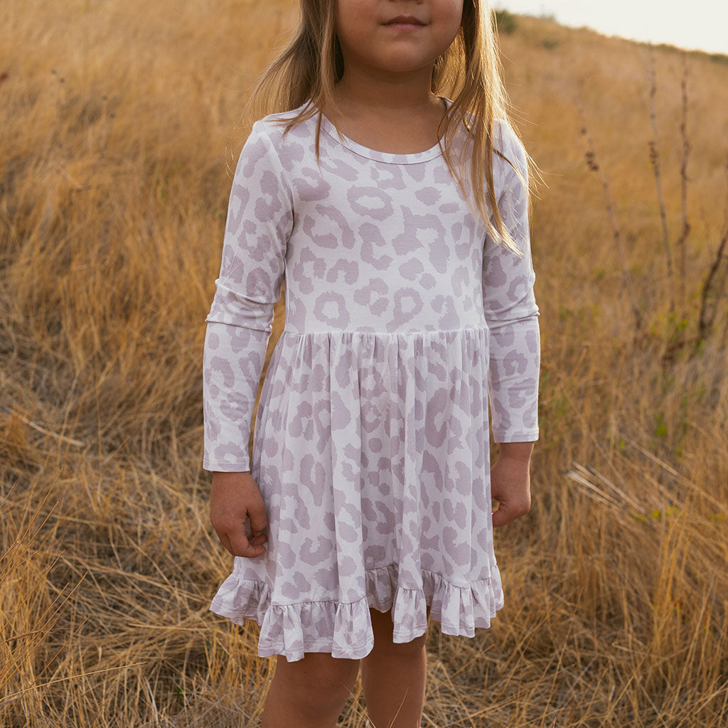 Laurel Leopard Ruffled Twirl Dress