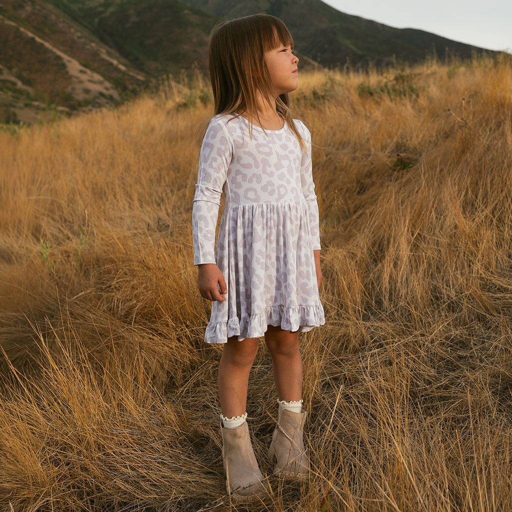 Laurel Leopard Ruffled Twirl Dress