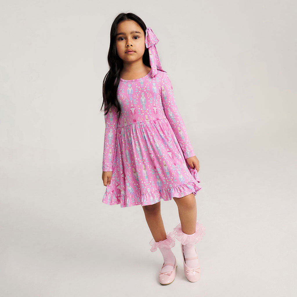 Nutcracker Suite Ruffled Twirl Dress