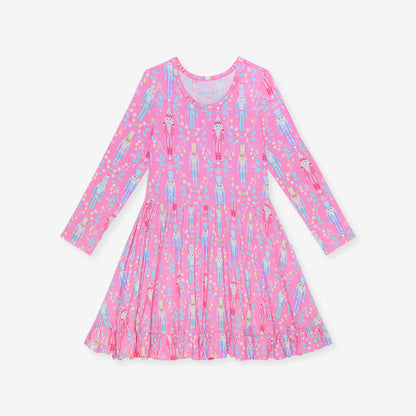 Nutcracker Suite Ruffled Twirl Dress