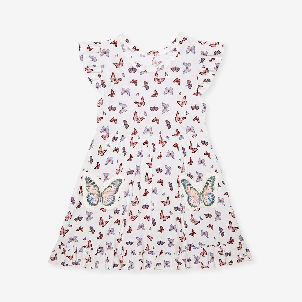 Joan Butterfly Pocket Twirl Dress