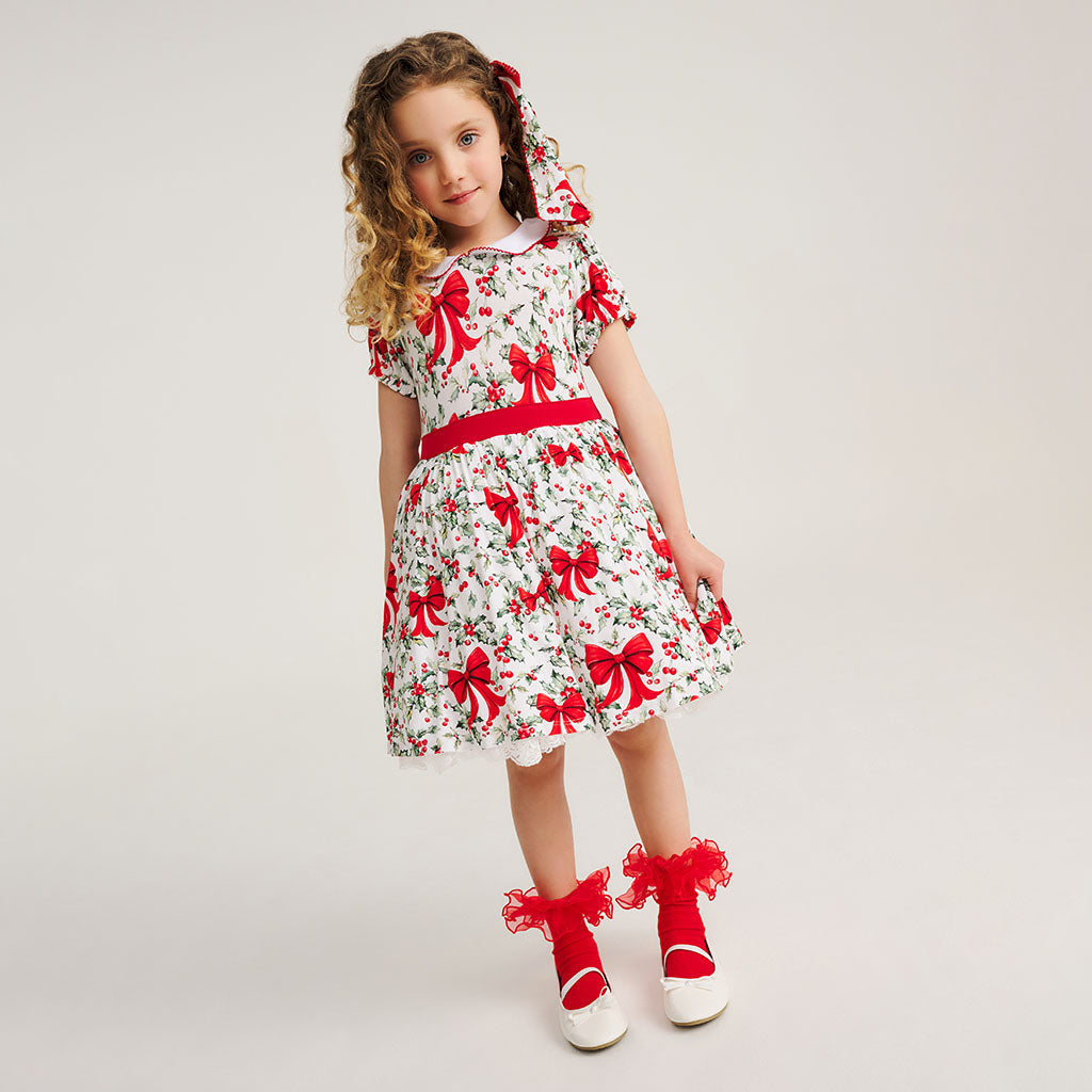 Happy Holly-days Ruffled Petticoat Dress
