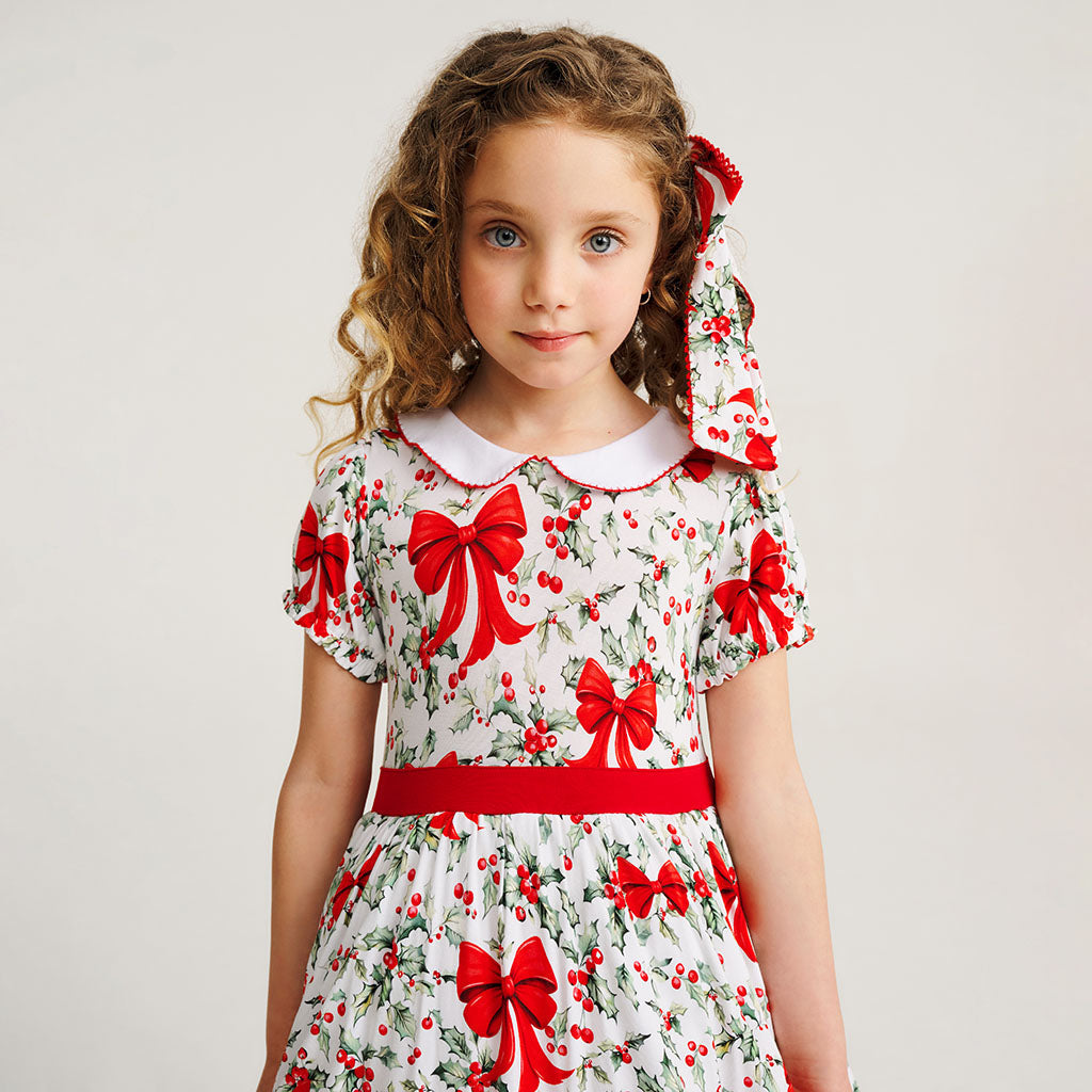 Happy Holly-days Ruffled Petticoat Dress