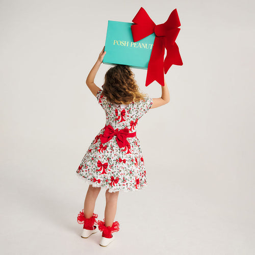 Happy Holly-days Ruffled Petticoat Dress
