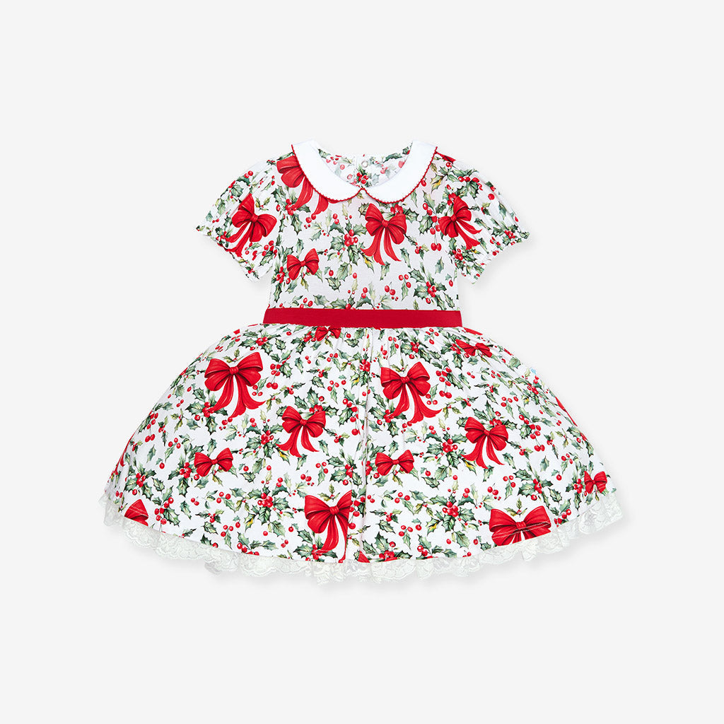 Happy Holly-days Ruffled Petticoat Dress