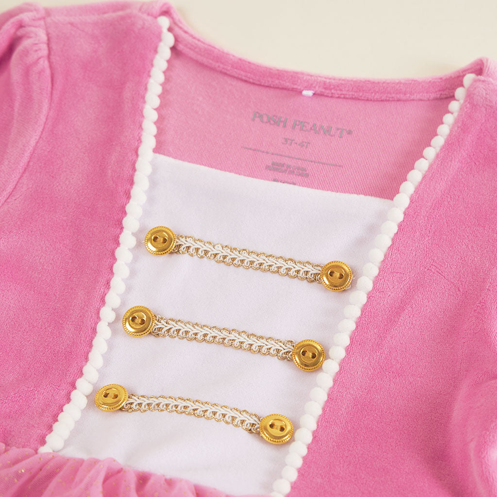 Sweet Nutcracker Velour Petticoat Dress