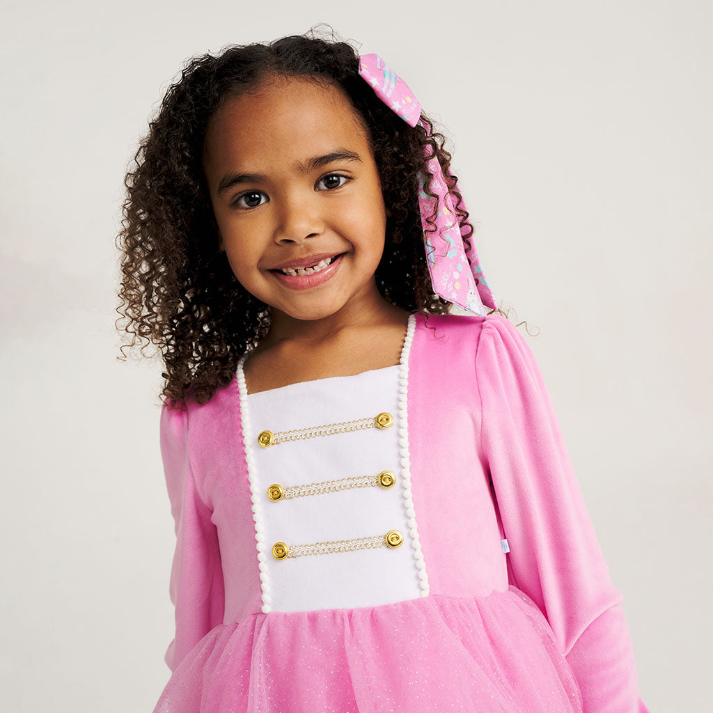 Sweet Nutcracker Velour Petticoat Dress