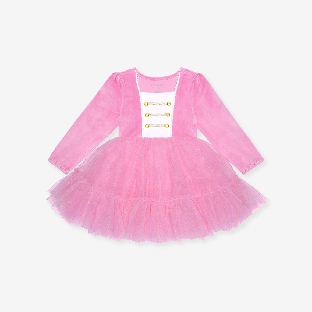 Sweet Nutcracker Velour Petticoat Dress