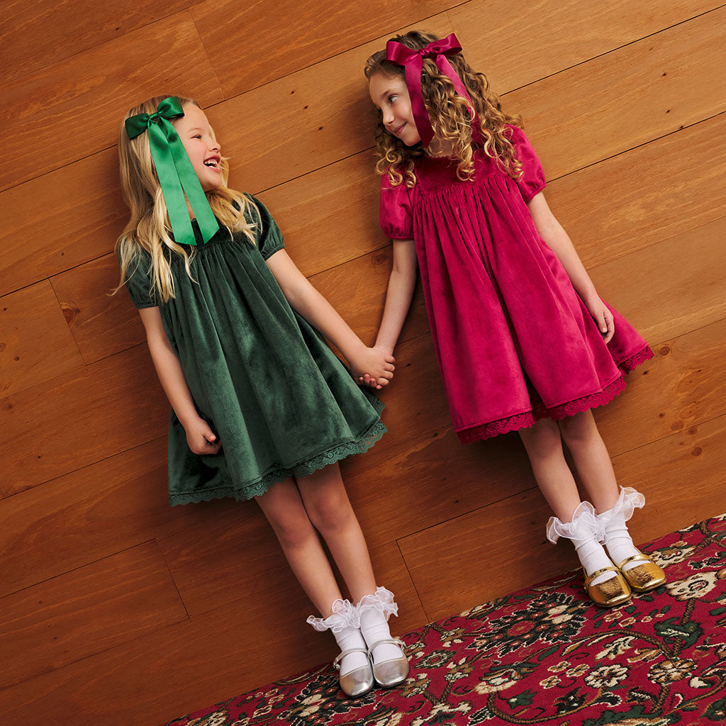 Deep Garnet Velveteen Babydoll Petticoat Dress