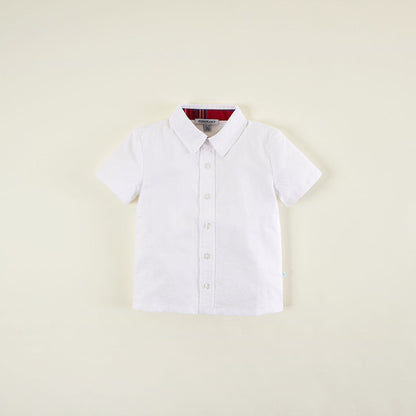 White Oxford Collared Shirt