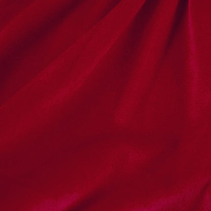 Crimson Red Velveteen Petticoat Dress