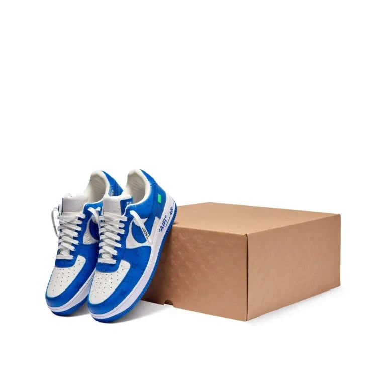 Louis Vuitton x Nike Air Force 1 Low By Virgil Abloh White/Blue