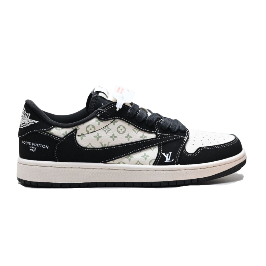 Louis Vuitton x Nike Air Jordan 1 Low Panda Monogram (Custom)