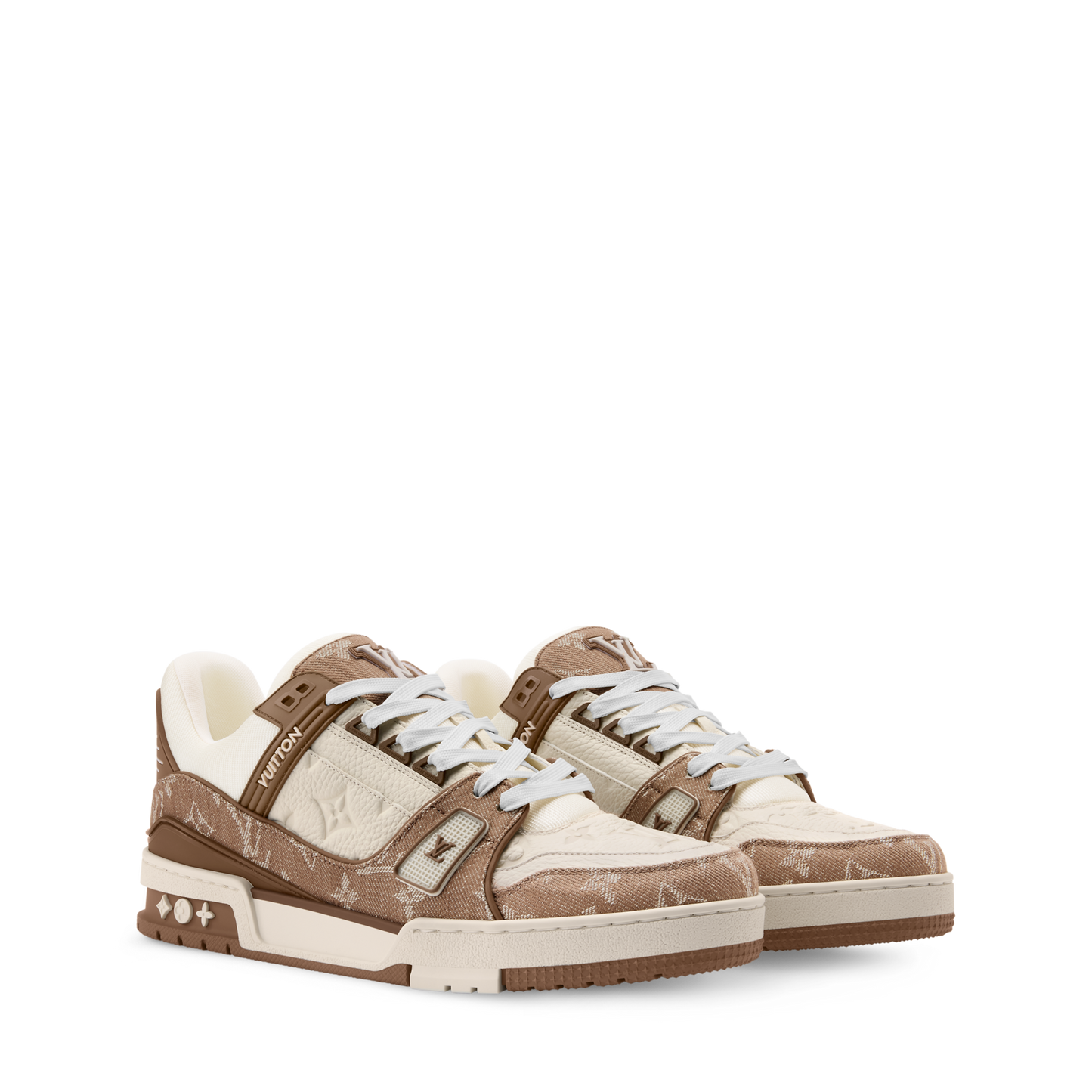 Louis Vuitton LV Trainer Sneaker Monogram Brown Denim
