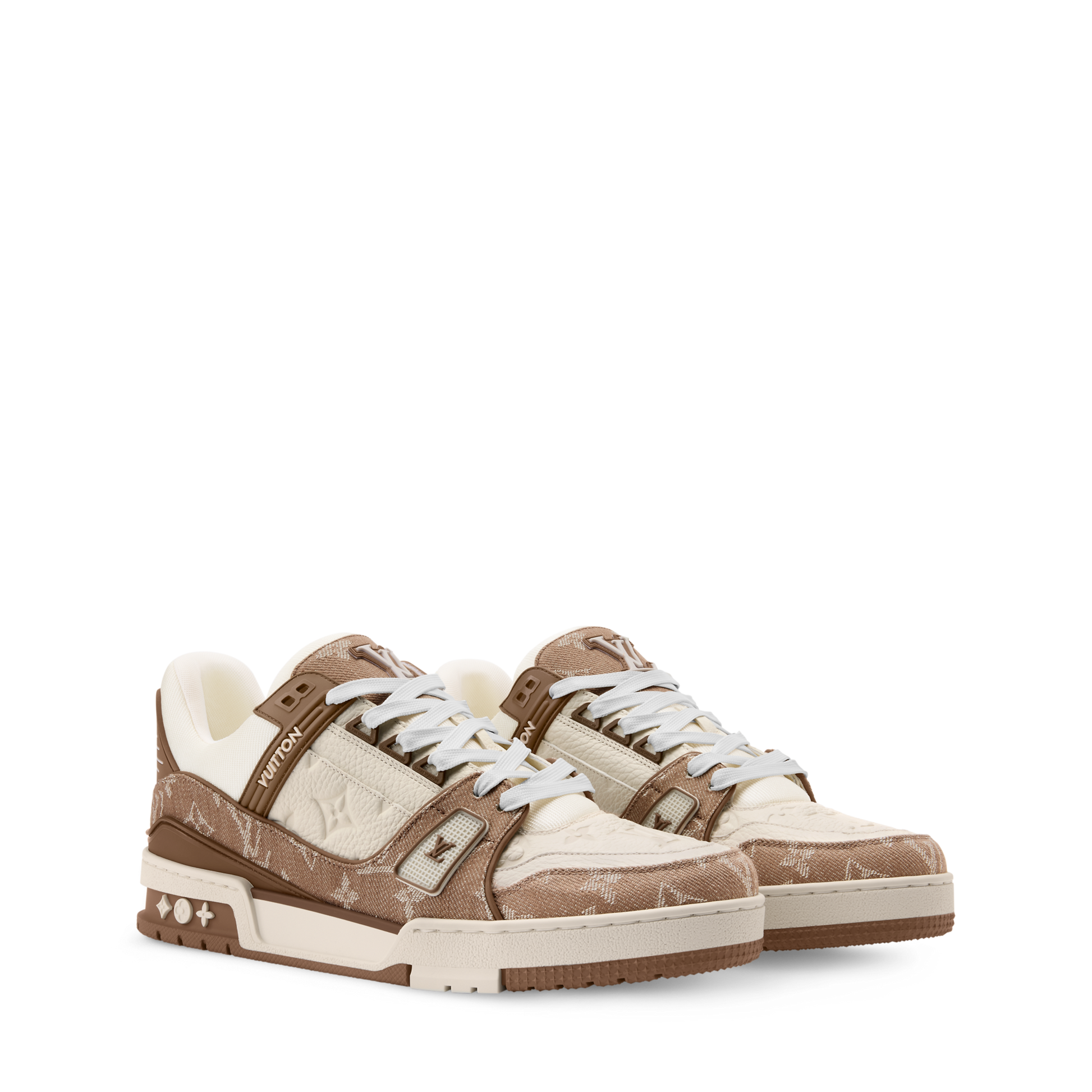 Louis Vuitton LV Trainer Sneaker Monogram Brown Denim